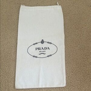 Prada White/Blue Shoe/Purse Storage Bag